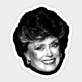 White Rue McClanahan Vihntage Sticker